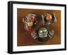 Three Coral and Turquoise Rings, Region of Tibet, Early 20th Century-null-Framed Giclee Print