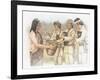 Three Corpsmen, Each Holding a Bear Cub-Roger Cooke-Framed Giclee Print