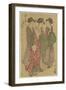 Three Courtesans of the Tsuataya House, 1787-1798-Chobunsai Eishi-Framed Giclee Print