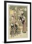 Three Coutesans of the Ogiya House and their Attendants-Katsukawa Shunsho-Framed Giclee Print