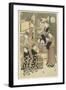 Three Coutesans of the Ogiya House and their Attendants-Katsukawa Shunsho-Framed Giclee Print