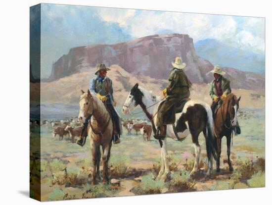 Three Cowboys-Carolyne Hawley-Stretched Canvas