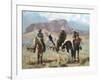 Three Cowboys-Carolyne Hawley-Framed Art Print