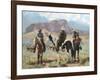 Three Cowboys-Carolyne Hawley-Framed Art Print