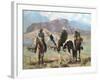 Three Cowboys-Carolyne Hawley-Framed Art Print