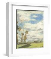 Three Cows in a Pasture-Claude Monet-Framed Premium Giclee Print