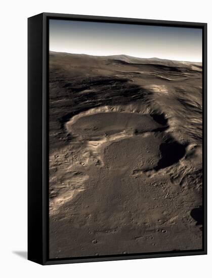 Three Craters in the Eastern Hellas Region of Mars-Stocktrek Images-Framed Stretched Canvas