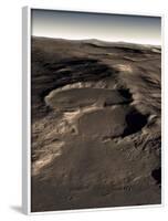 Three Craters in the Eastern Hellas Region of Mars-Stocktrek Images-Framed Photographic Print