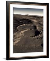 Three Craters in the Eastern Hellas Region of Mars-Stocktrek Images-Framed Photographic Print