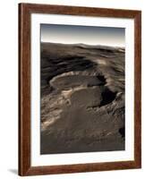 Three Craters in the Eastern Hellas Region of Mars-Stocktrek Images-Framed Photographic Print
