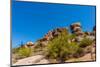 Three Crosses on a Hillside in the Arizona Desert-hpbfotos-Mounted Photographic Print