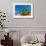 Three Crosses on a Hillside in the Arizona Desert-hpbfotos-Framed Photographic Print displayed on a wall