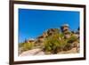 Three Crosses on a Hillside in the Arizona Desert-hpbfotos-Framed Photographic Print