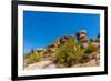 Three Crosses on a Hillside in the Arizona Desert-hpbfotos-Framed Photographic Print