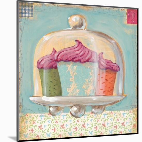 Three Cupcakes-K. Tobin-Mounted Art Print