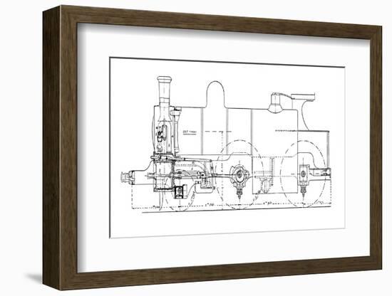 Three-cylinder Compound Steam Locomotive-Mark Sykes-Framed Photographic Print