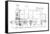 Three-cylinder Compound Steam Locomotive-Mark Sykes-Framed Stretched Canvas