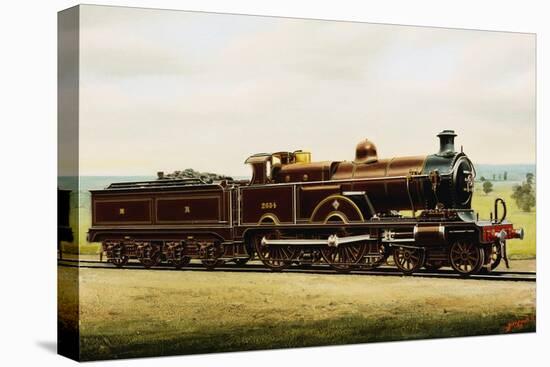 Three-Cylinder Steam Locomotive-null-Stretched Canvas