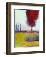 Three Cypress-Lou Wall-Framed Giclee Print