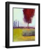 Three Cypress-Lou Wall-Framed Giclee Print