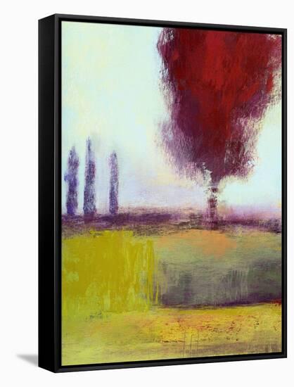 Three Cypress-Lou Wall-Framed Stretched Canvas