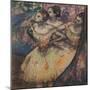 Three dancers. Around 1895. Pastel on paper.-Edgar Degas-Mounted Giclee Print