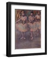 Three Dancers before Practice, C.1880-Edgar Degas-Framed Giclee Print