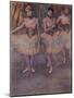 Three Dancers before Practice, C.1880-Edgar Degas-Mounted Giclee Print