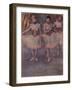 Three Dancers before Practice (Trois Danseuses avant l'Exercice). Ca. 1880-Edgar Degas-Framed Giclee Print