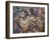Three dancers (detail). Around 1895. Pastel on paper.-Edgar Degas-Framed Giclee Print