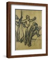 Three Dancers in Leotards; Trois Danseuses En Maillot, 1903-Edgar Degas-Framed Giclee Print