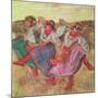 Three Dancers in Peasant Costume-Edgar Degas-Mounted Giclee Print