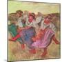 Three Dancers in Peasant Costume-Edgar Degas-Mounted Giclee Print