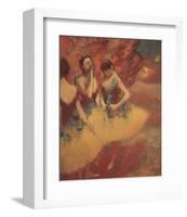 Three Dancers in Yellow Skirts, 1891-Edgar Degas-Framed Art Print