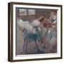 Three Dancers Preparing for Class, c.1880-Edgar Degas-Framed Giclee Print