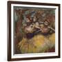 Three Dancers (Yellow Skirts, Blue Blouses)-Edgar Degas-Framed Giclee Print