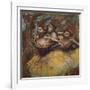 Three Dancers (Yellow Skirts, Blue Blouses)-Edgar Degas-Framed Giclee Print