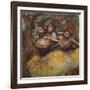 Three Dancers (Yellow Skirts, Blue Blouses)-Edgar Degas-Framed Giclee Print