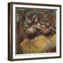 Three Dancers (Yellow Skirts, Blue Blouses)-Edgar Degas-Framed Giclee Print