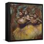 Three Dancers (Yellow Skirts, Blue Blouses)-Edgar Degas-Framed Stretched Canvas