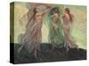 Three Dancers-Louis F. Berneker-Stretched Canvas