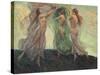 Three Dancers-Louis F. Berneker-Stretched Canvas