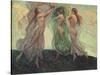 Three Dancers-Louis F. Berneker-Stretched Canvas