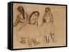 Three Dancers-Edgar Degas-Framed Stretched Canvas