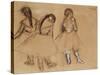 Three Dancers-Edgar Degas-Stretched Canvas