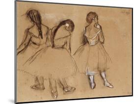 Three Dancers-Edgar Degas-Mounted Giclee Print