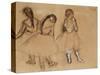 Three Dancers-Edgar Degas-Stretched Canvas