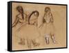 Three Dancers-Edgar Degas-Framed Stretched Canvas