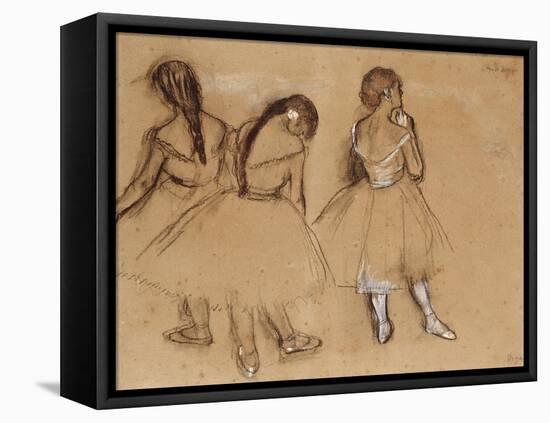 Three Dancers-Edgar Degas-Framed Stretched Canvas