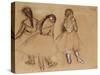 Three Dancers-Edgar Degas-Stretched Canvas